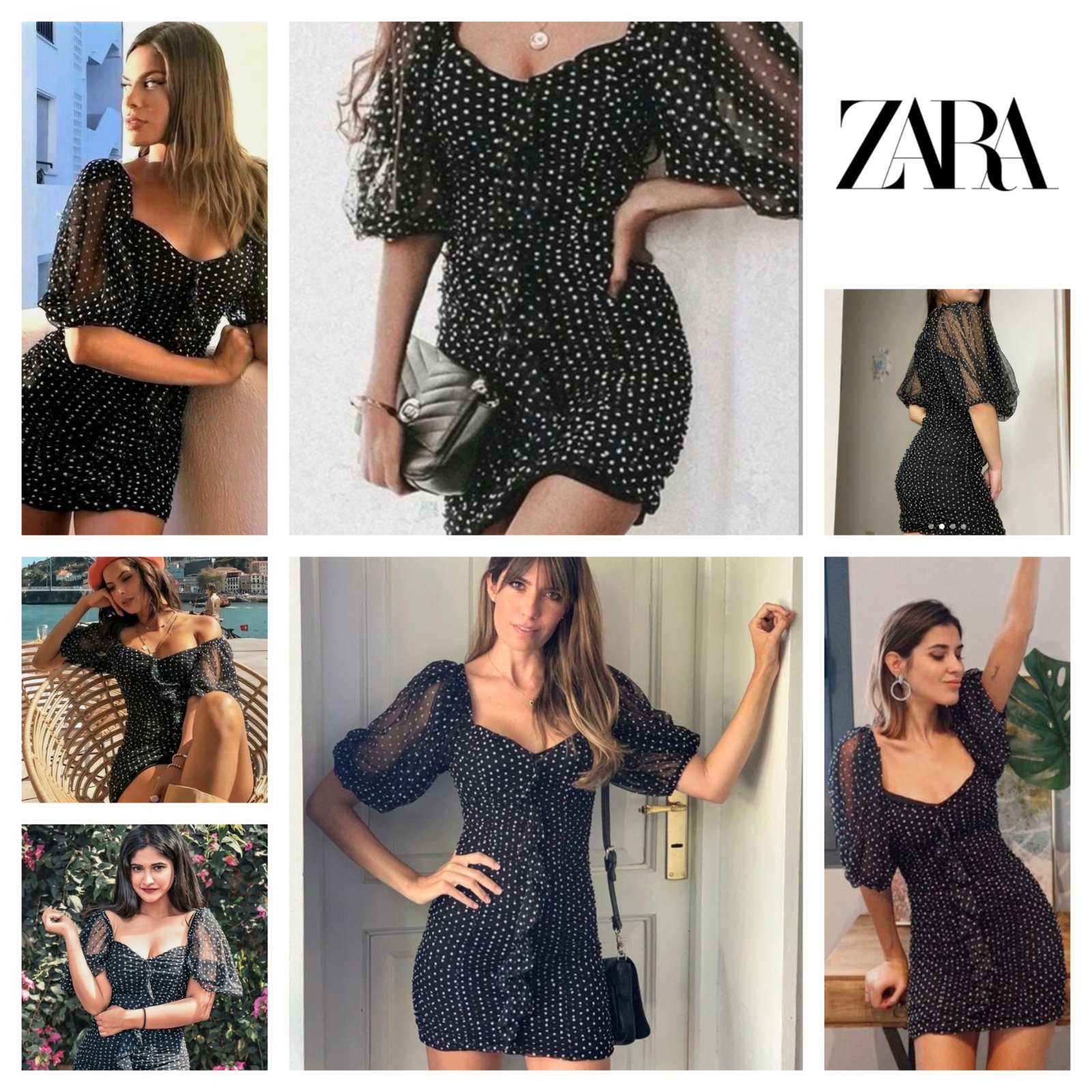 Robe Polka dot Zara taille S