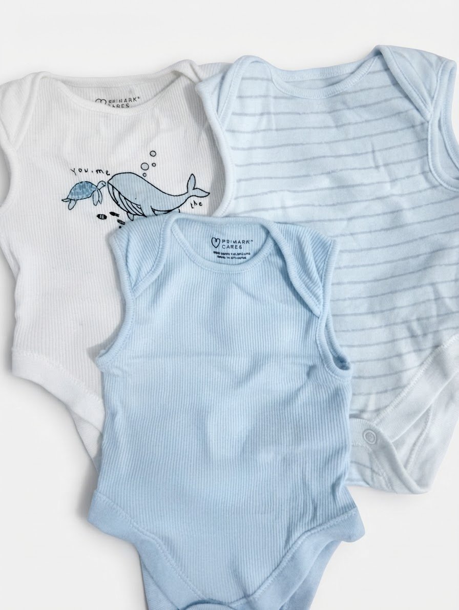 3 grenouillères sans manche PRIMARK