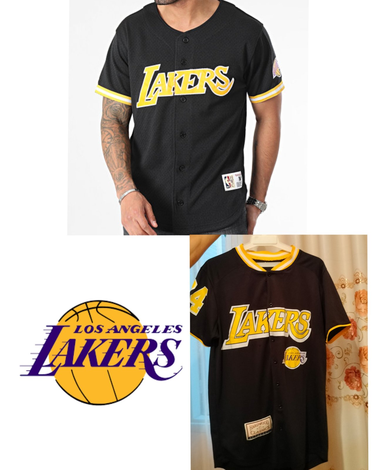Los Angeles Lakers Baseball Jersey