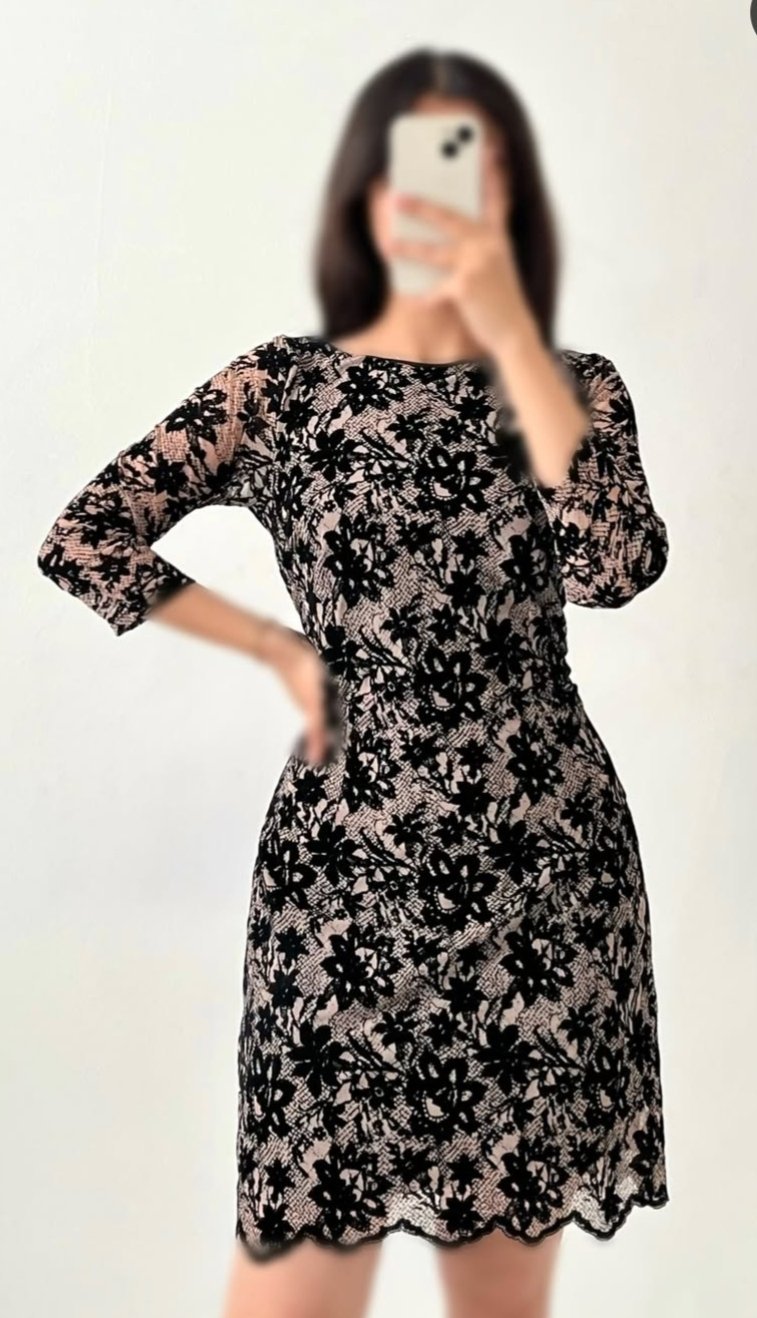 Robe Imprimée Fleurs,velours, tulle