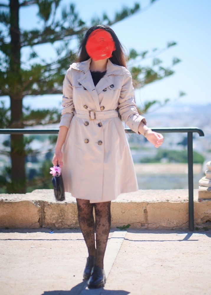 Trench en beige 