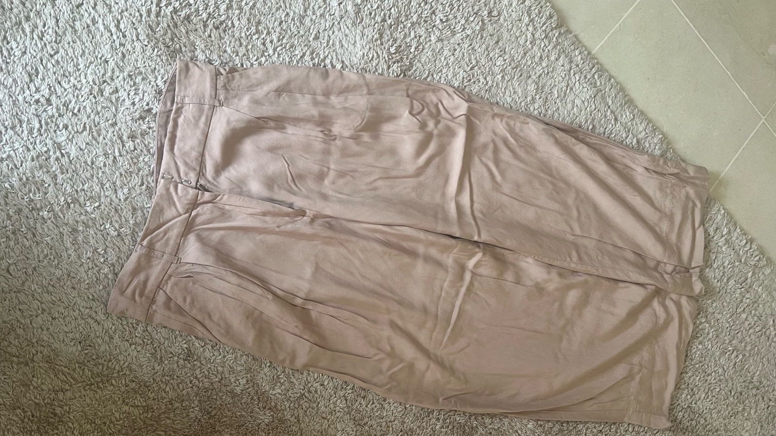 Pantalon large tissu tres fluide