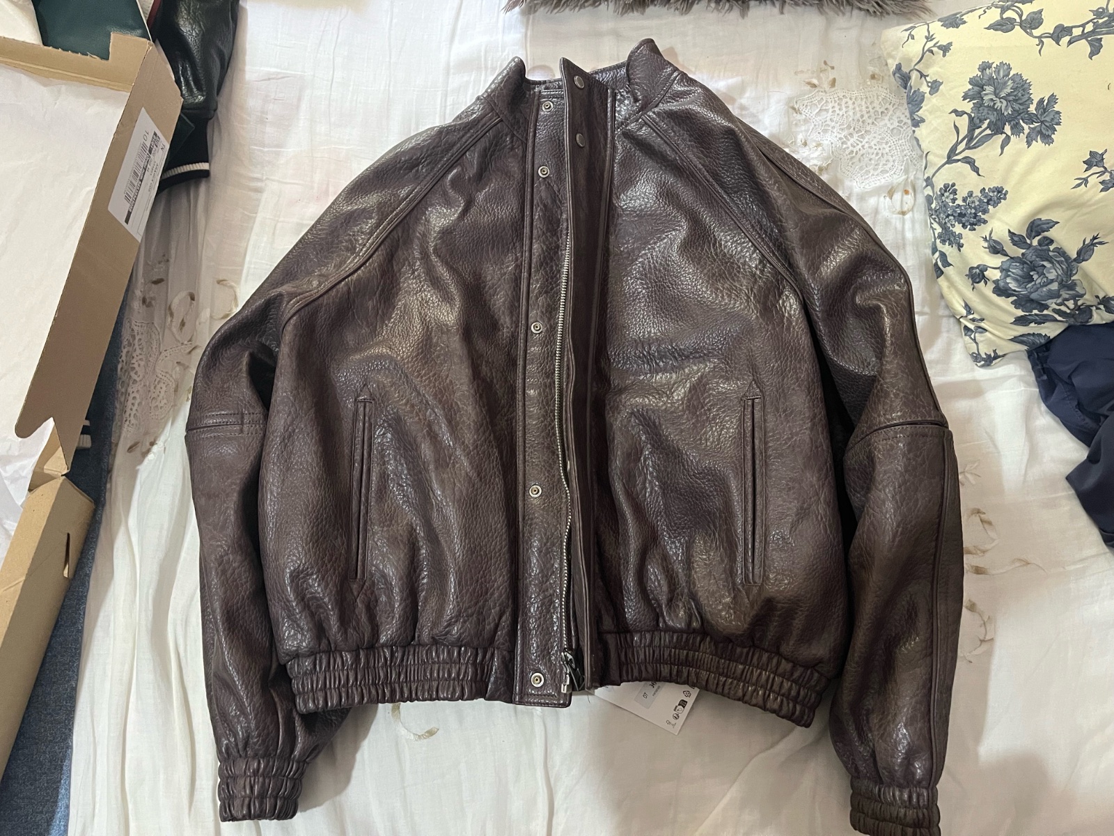 Zara leather jacket