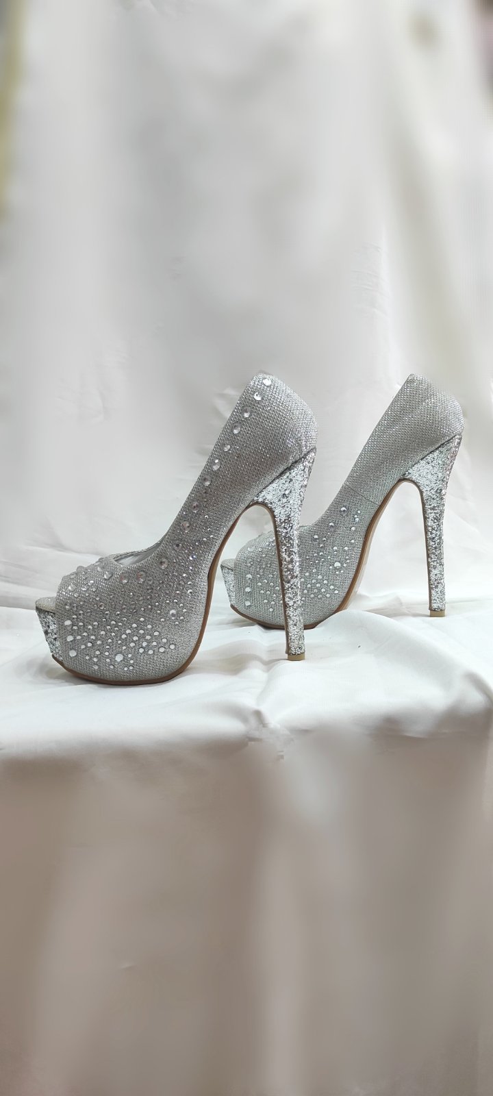 Talons Prestige en Cristaux Argentés
