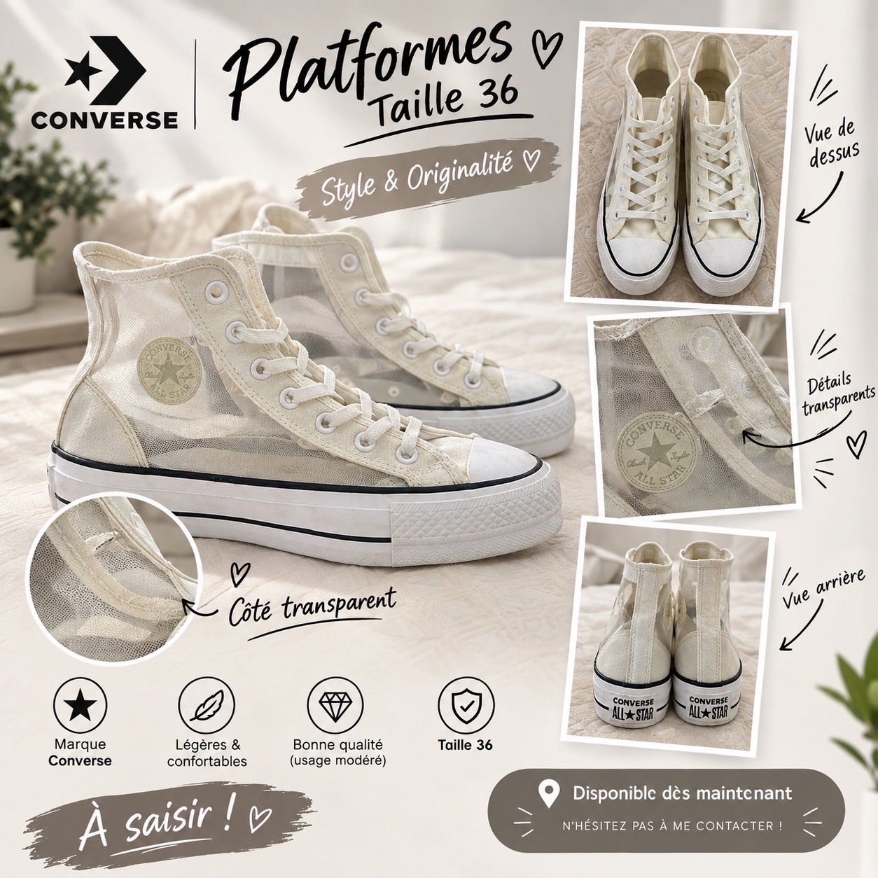 Converse plateforme