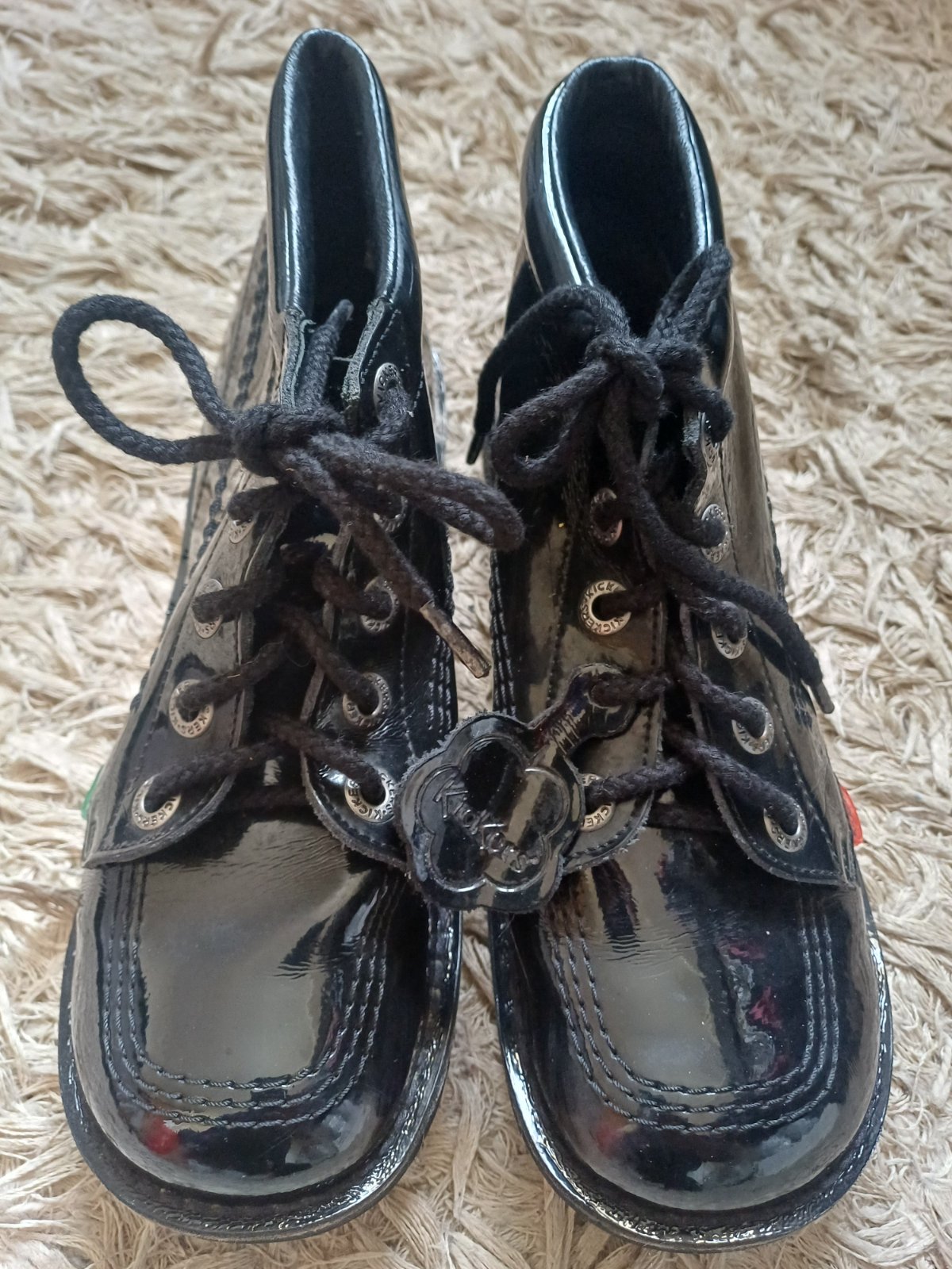 Kickers cuir vernis