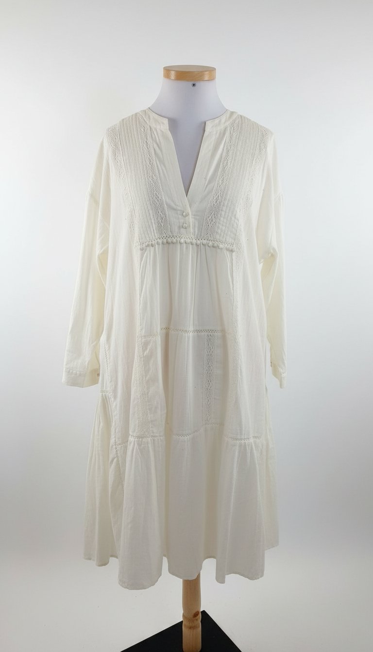Robe Zara brodée en coton
