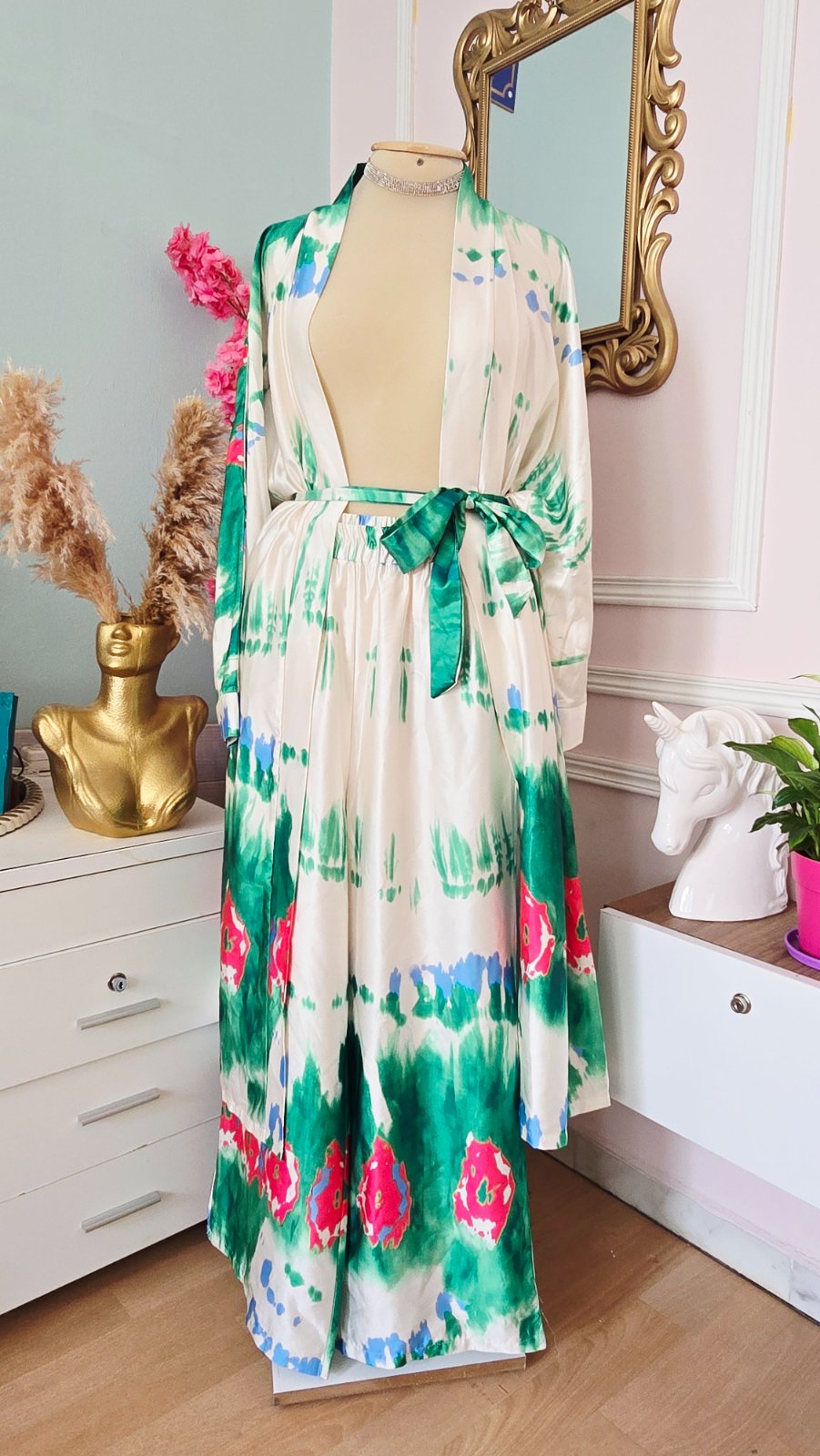 Ensemble pantalon et kimono