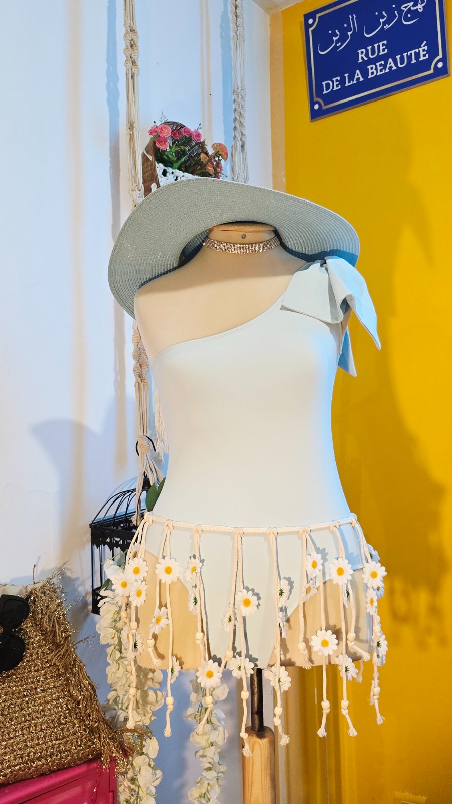 Maillot de bain bleu ciel 