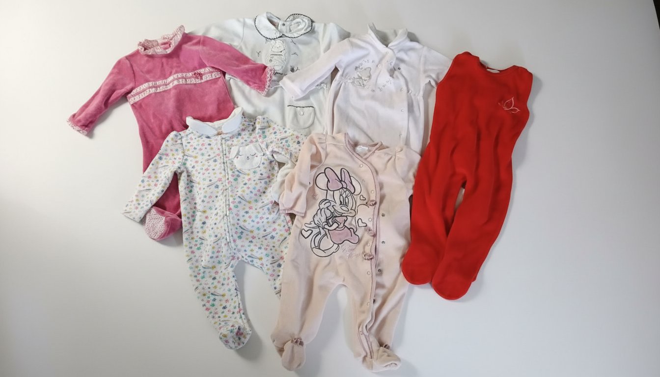 Lot de grenouillères pour fille 3-6 mois 🌹🌹