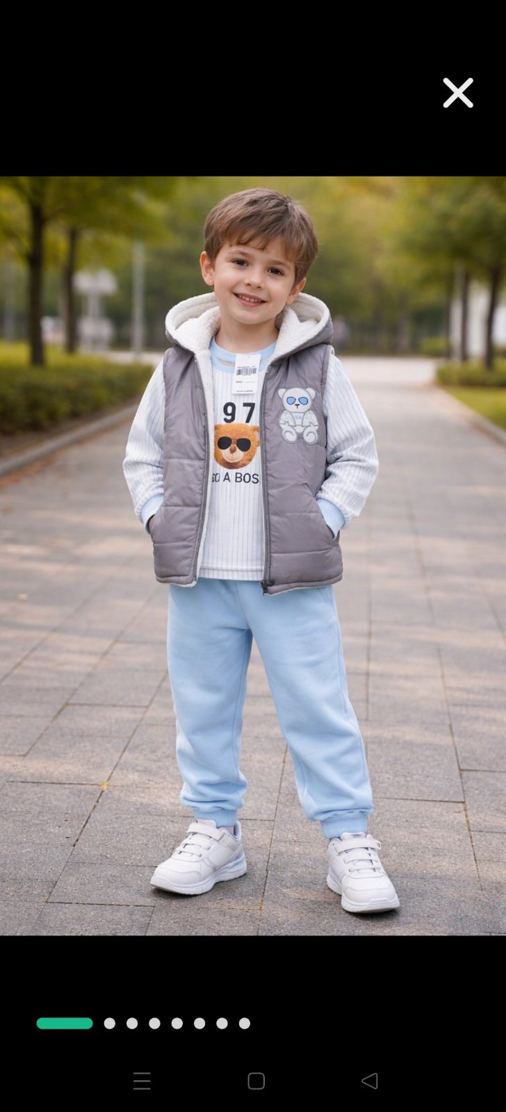 Ensemble 3 pièces garçon (Doudoune + Sweat + Jogging), 6 ans