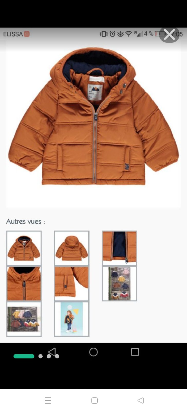 Manteau bébé de la marque orchestra 