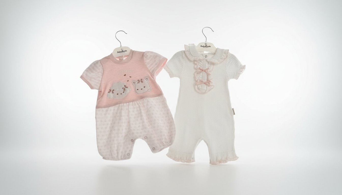 Lot de deux barboteuses bébé jamais porté de la marque bebelinna 🌹🌹