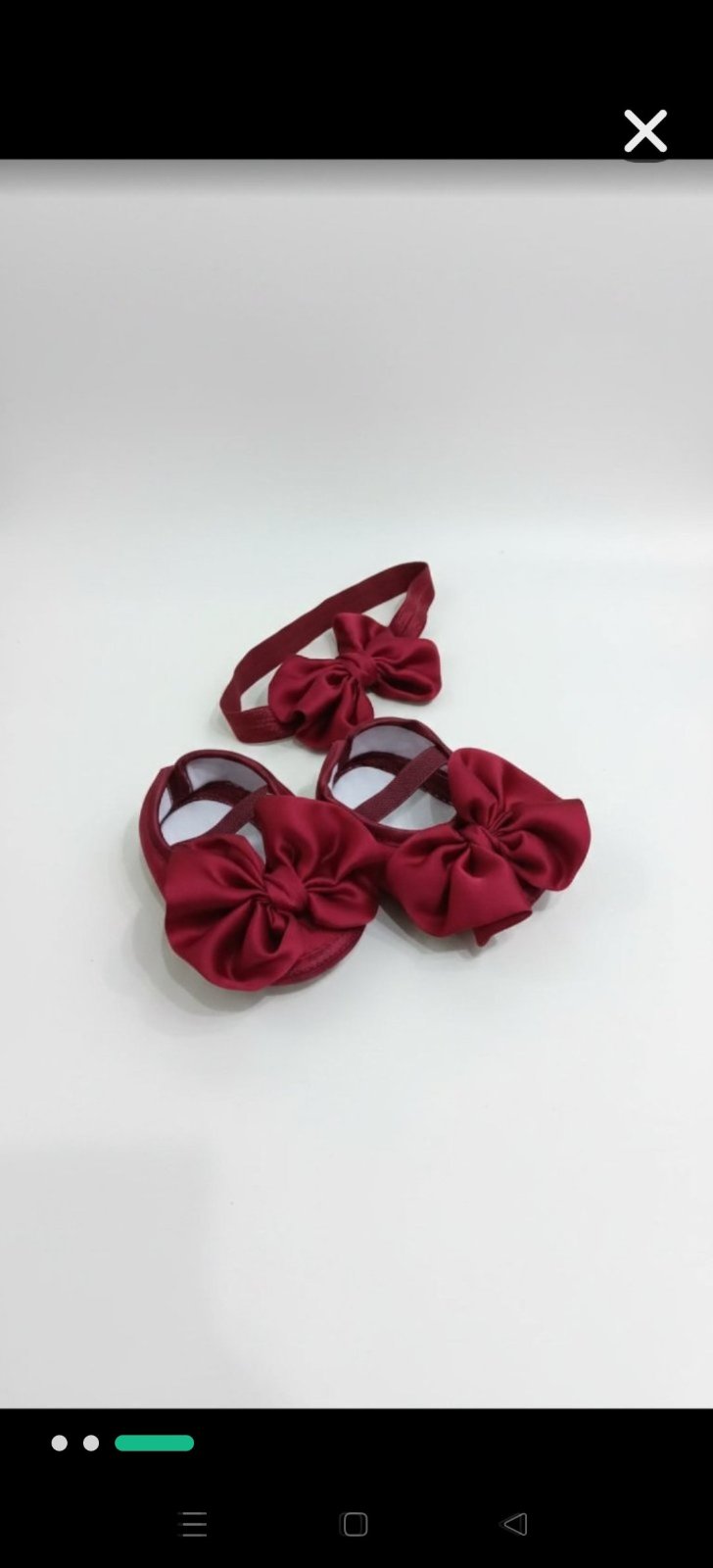 Chaussures bébé avec bandeau assorti 0-3 mois ❤️👣