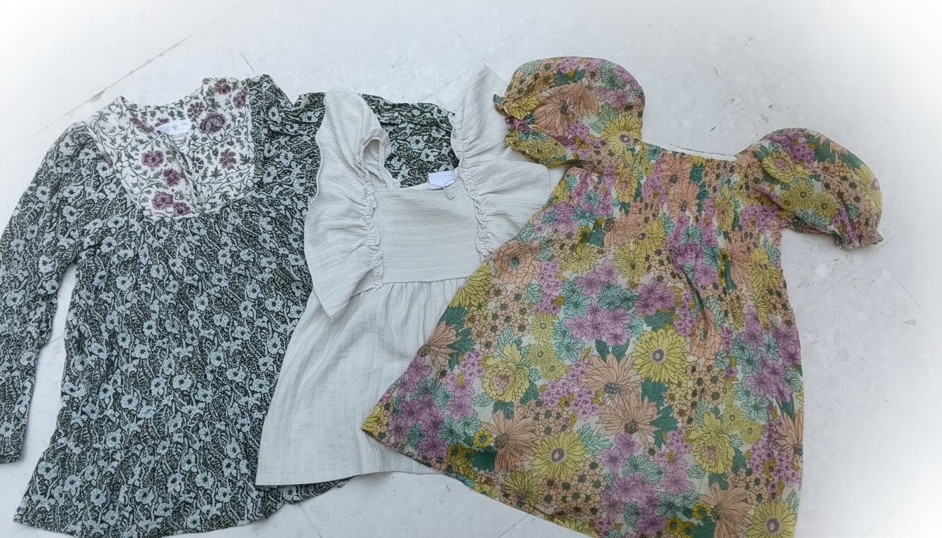 Lot de deux robes et haut pour fillette 4-5 ans de la marque Zara ⭐⭐⭐