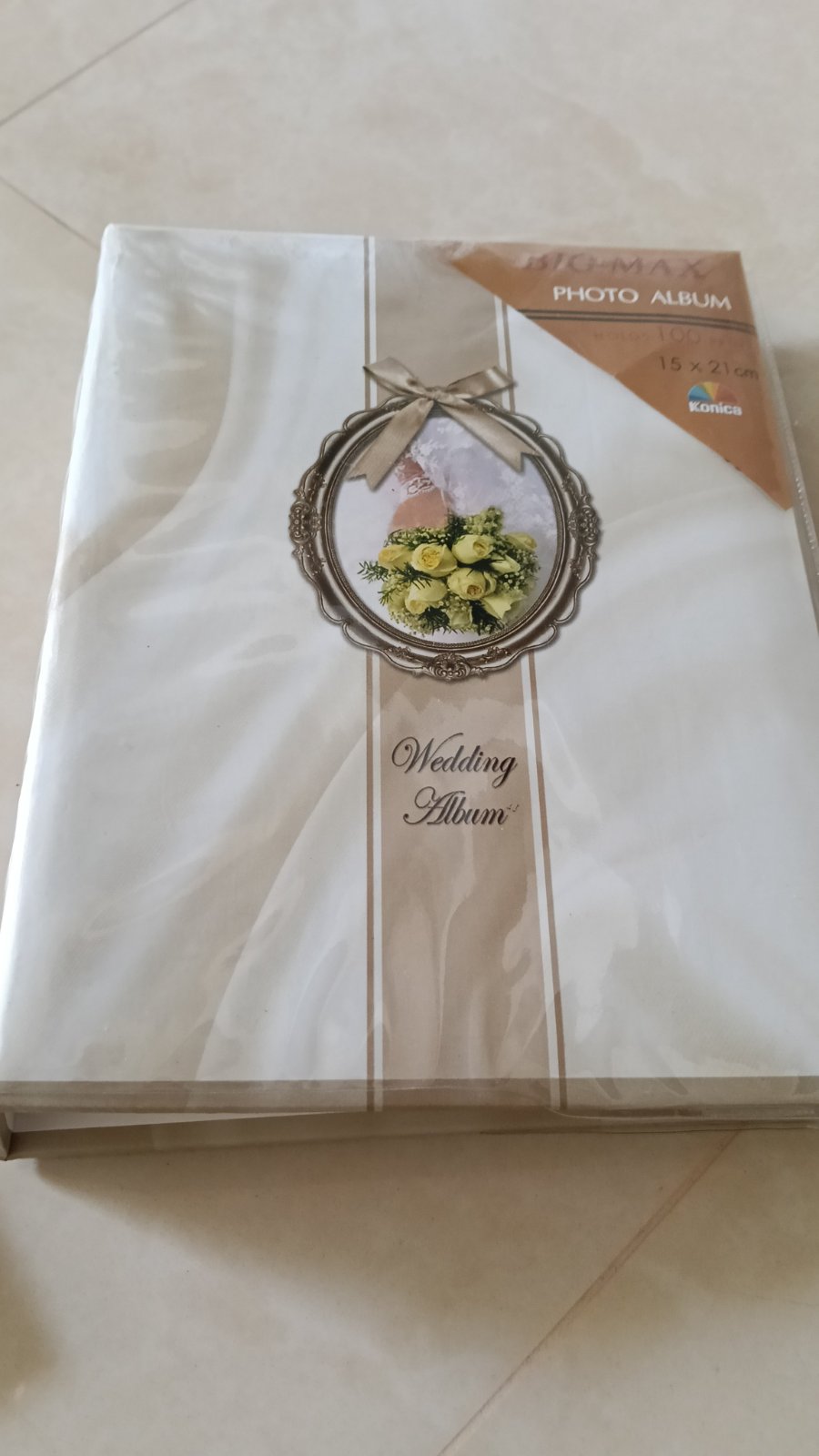 Lot Mariage : Album Photo Konica  15 x 21 cm 📸 neuf + Cadre Photo Offert