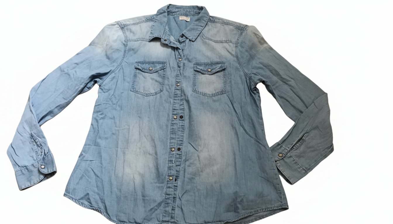 Chemise en jeans taille 44, tissu leger 🍃🍃