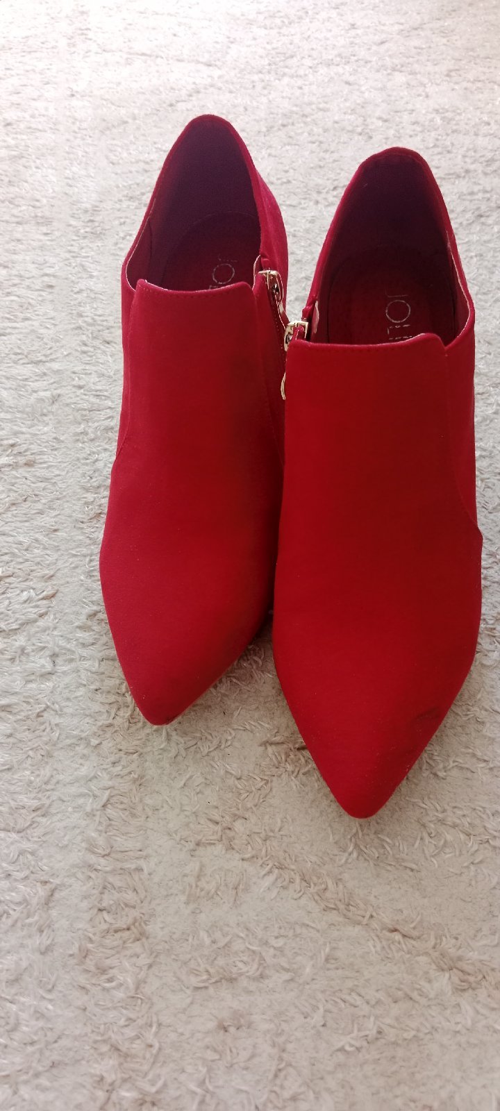 Bottines rouge Neuf porté 2 fois pointure 40