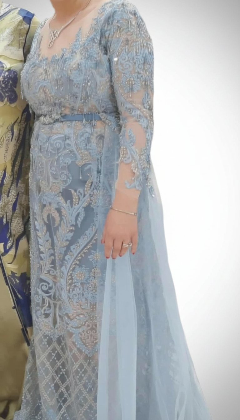 Robe soirée bleue