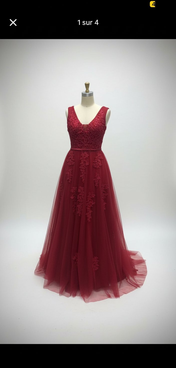 Robe soirée rouge