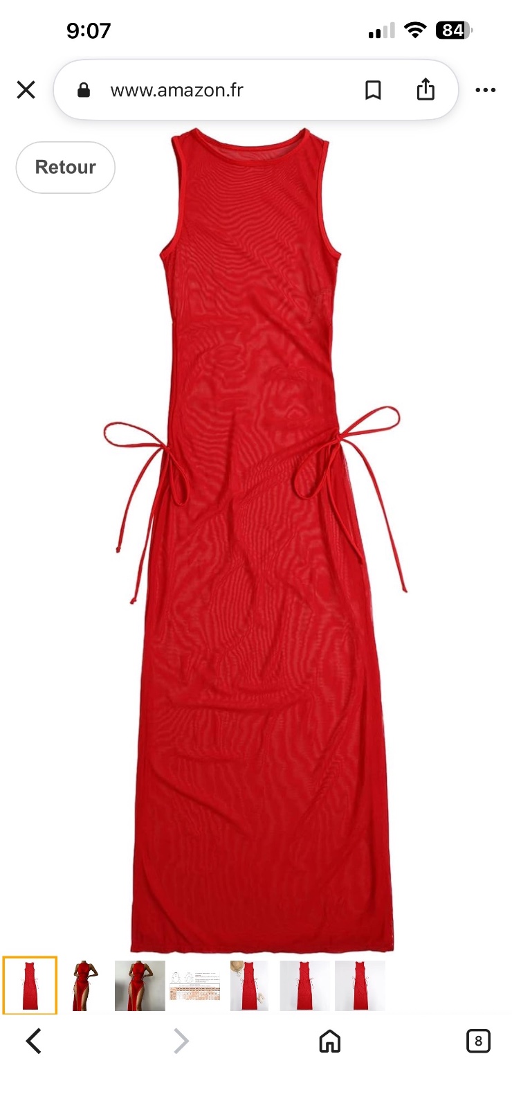 Robe de plage taille S