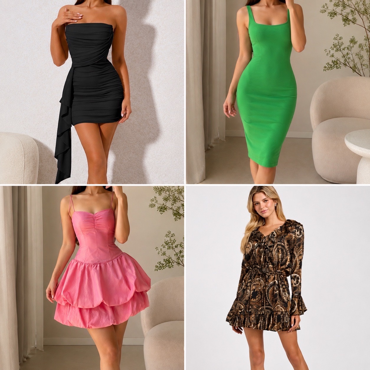 Lot 4 robe taille S