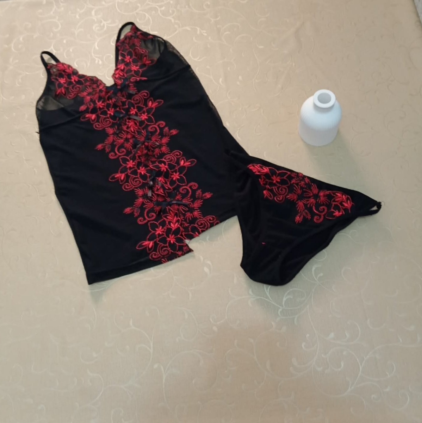 Set lingerie rouge et noir ♥️🖤❤️🖤