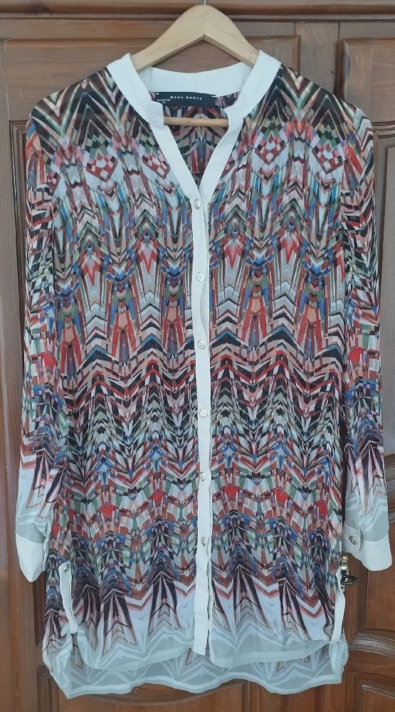 😍✨superbe panta-chevelle stradivarius rouge brique et chemise en voile 