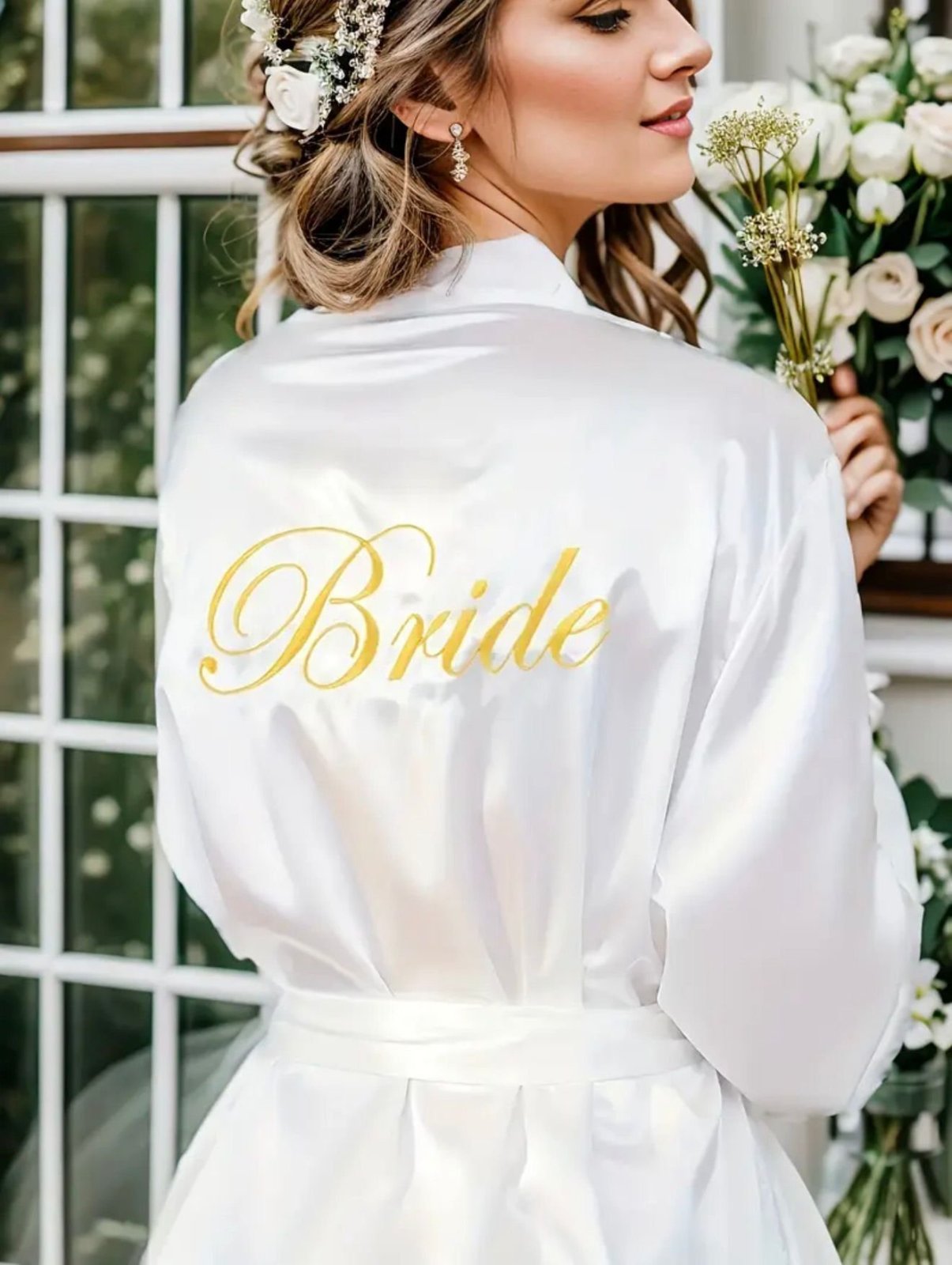Robe de mariée brodé en doré💖💝💃