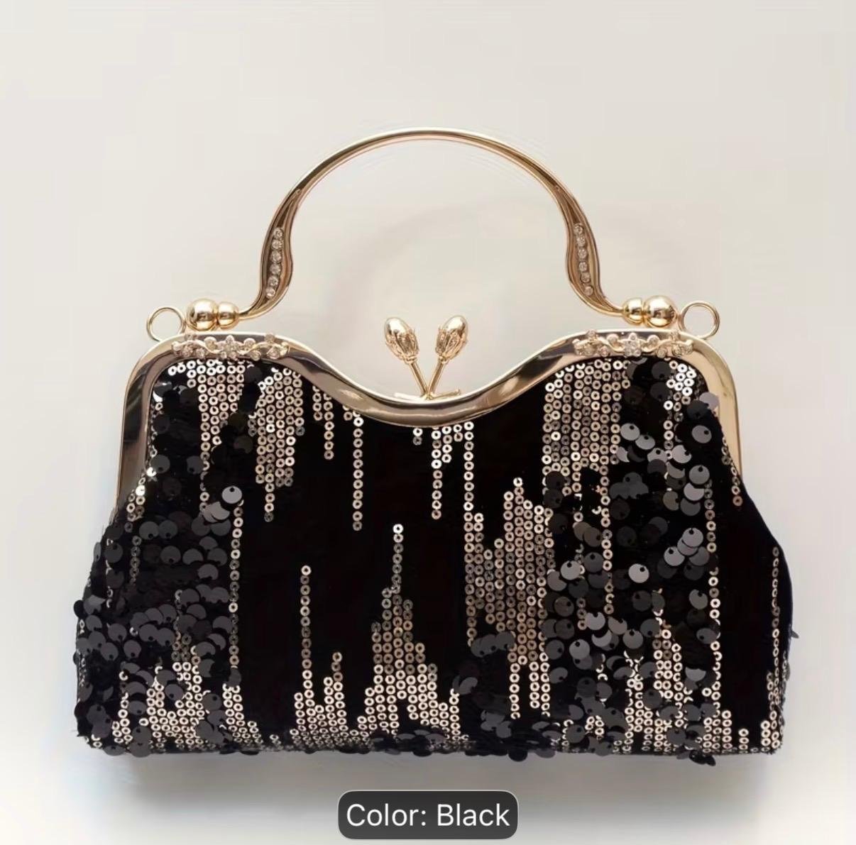 Sac soirée noir chic