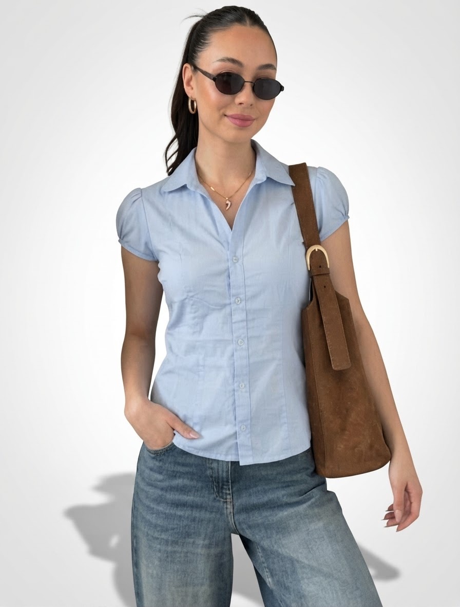 Chemise bleu h&m
