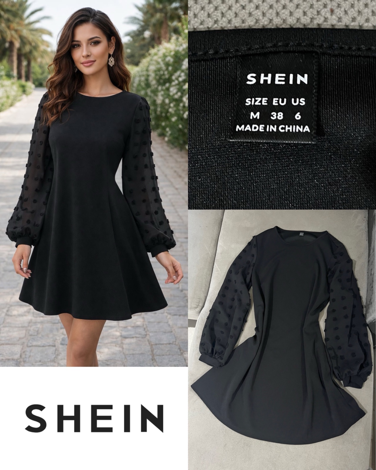 Robe noir Shein taille 38