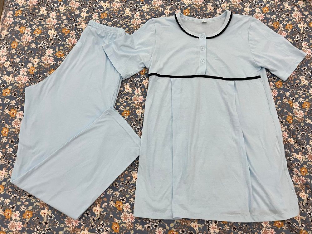 Pyjama de grossesse bleu