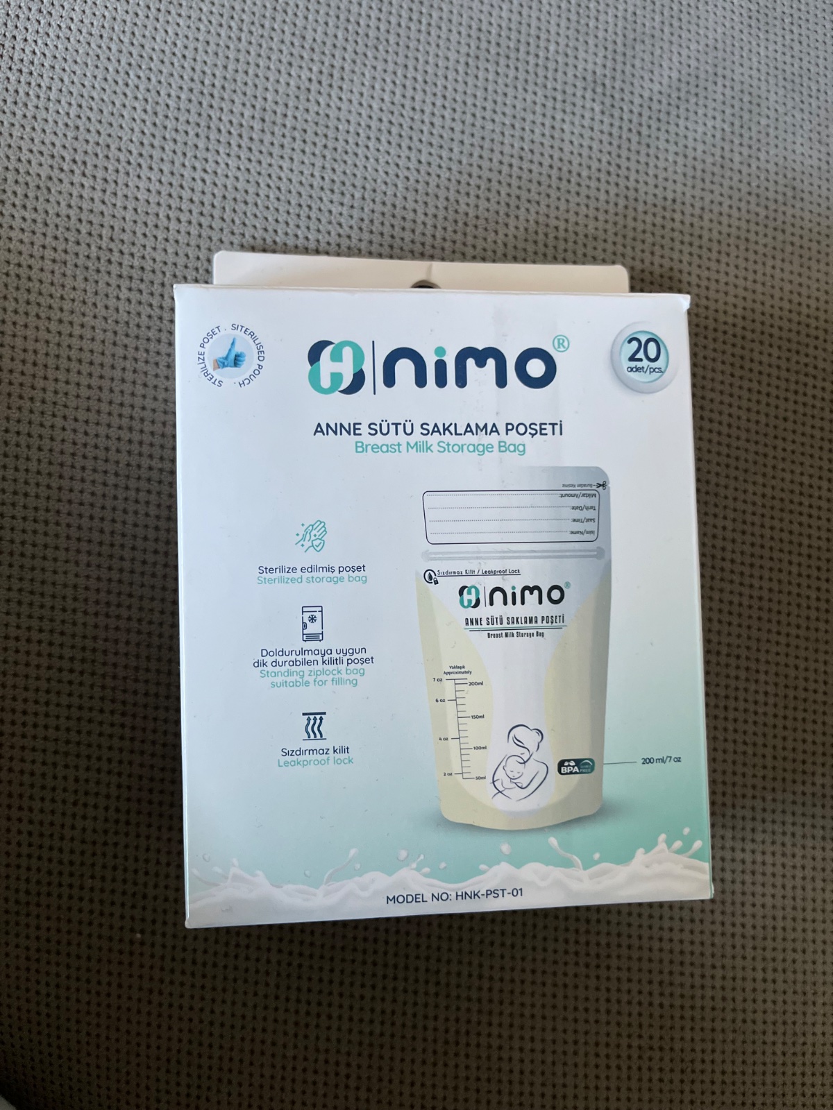 Sachets de conservation de lait maternel 