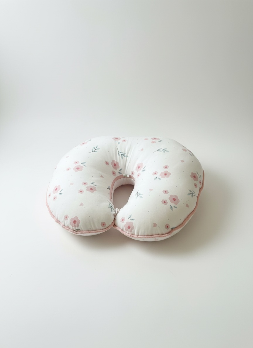 Coussin d'allaittement fleuri 