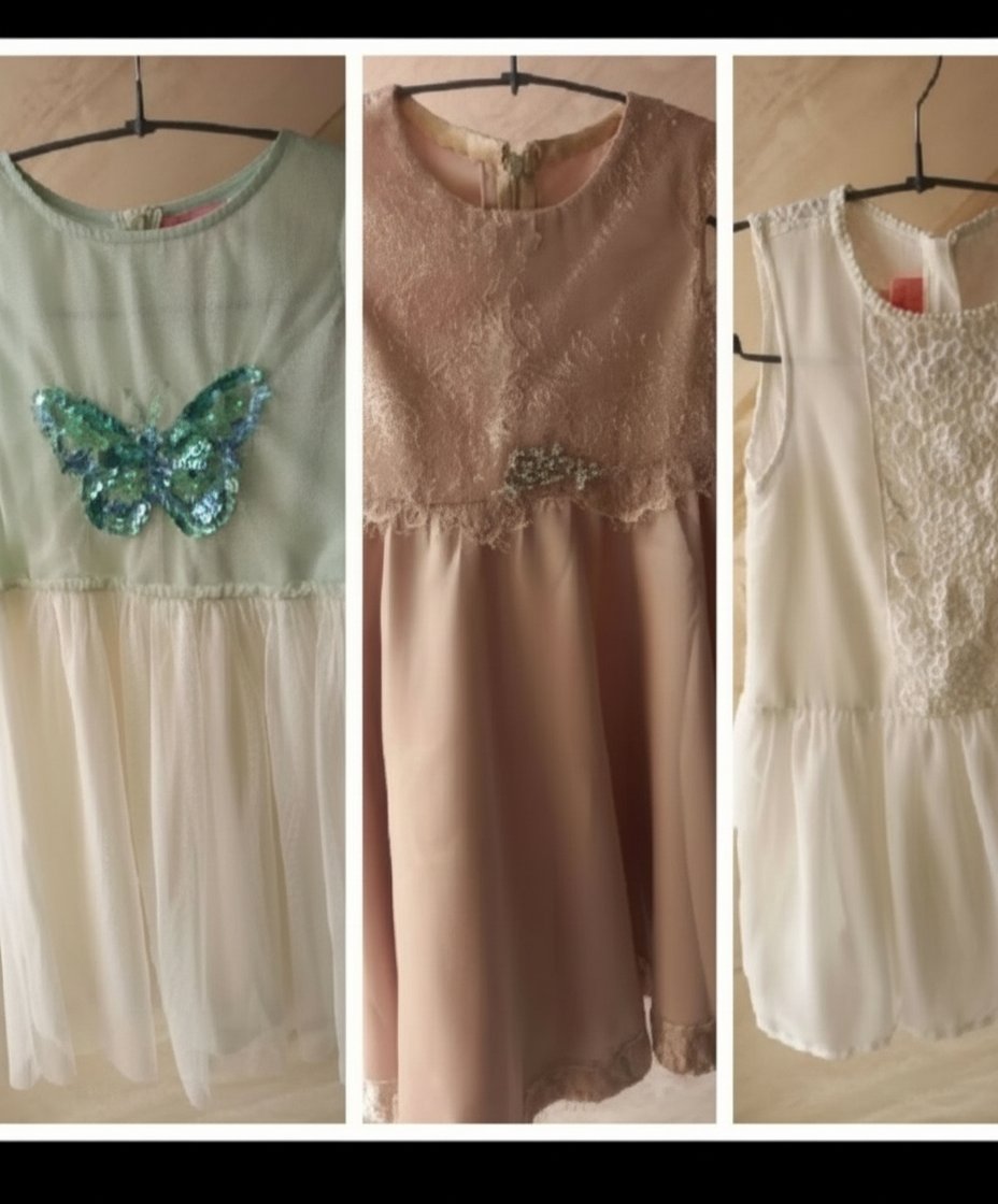 Lot de 3 robes pour fillette