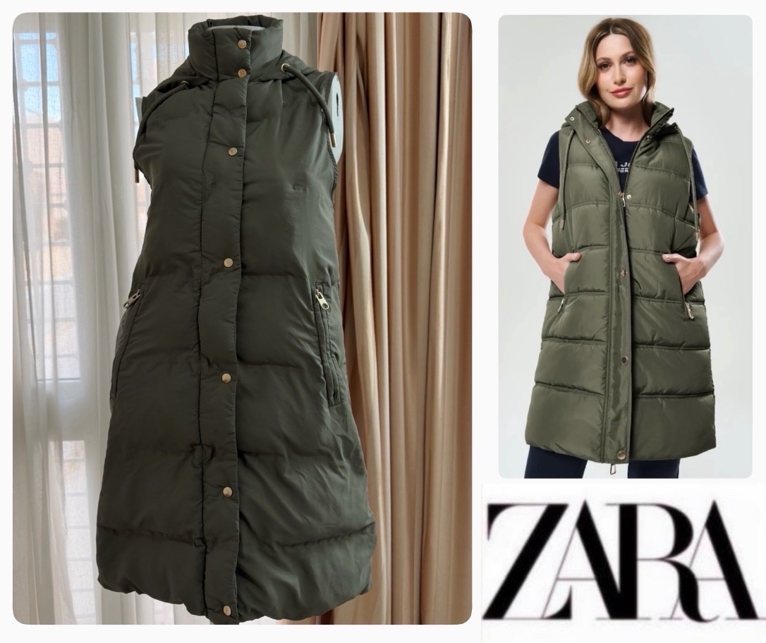 GILET LONG ZARA avec capuche