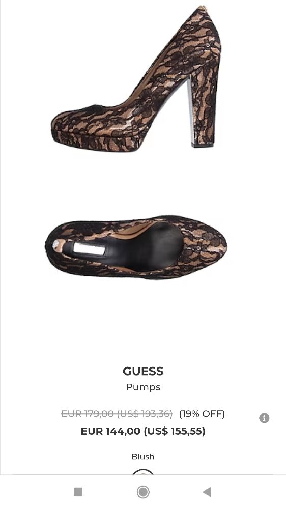 Escarpins Guess authentique 