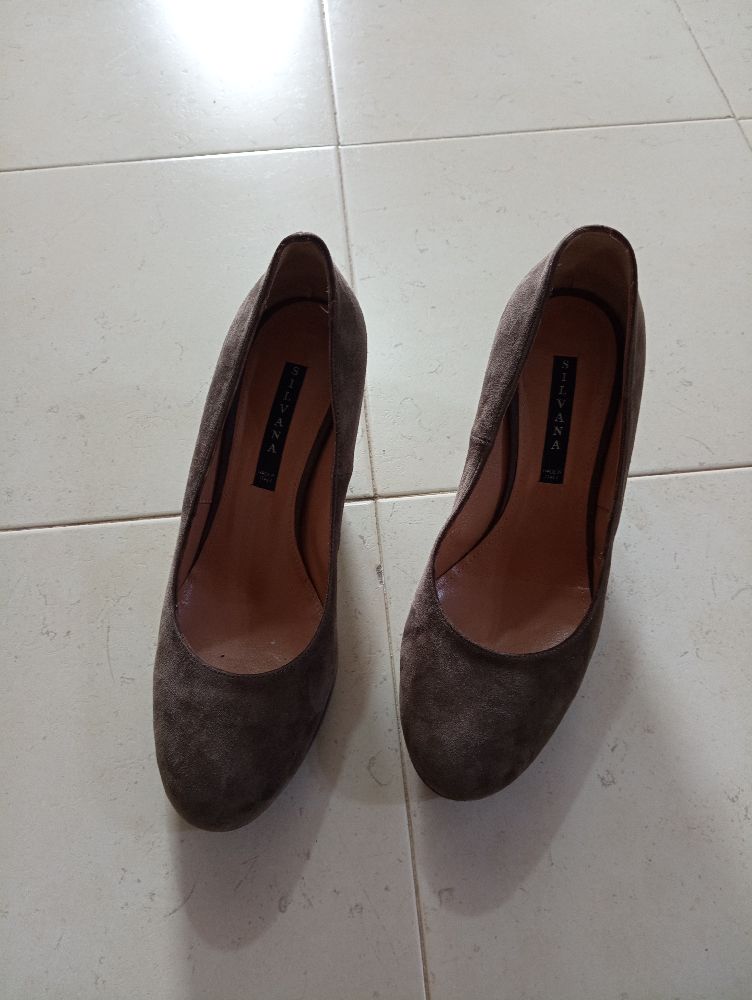 escarpin daim 39 camel 