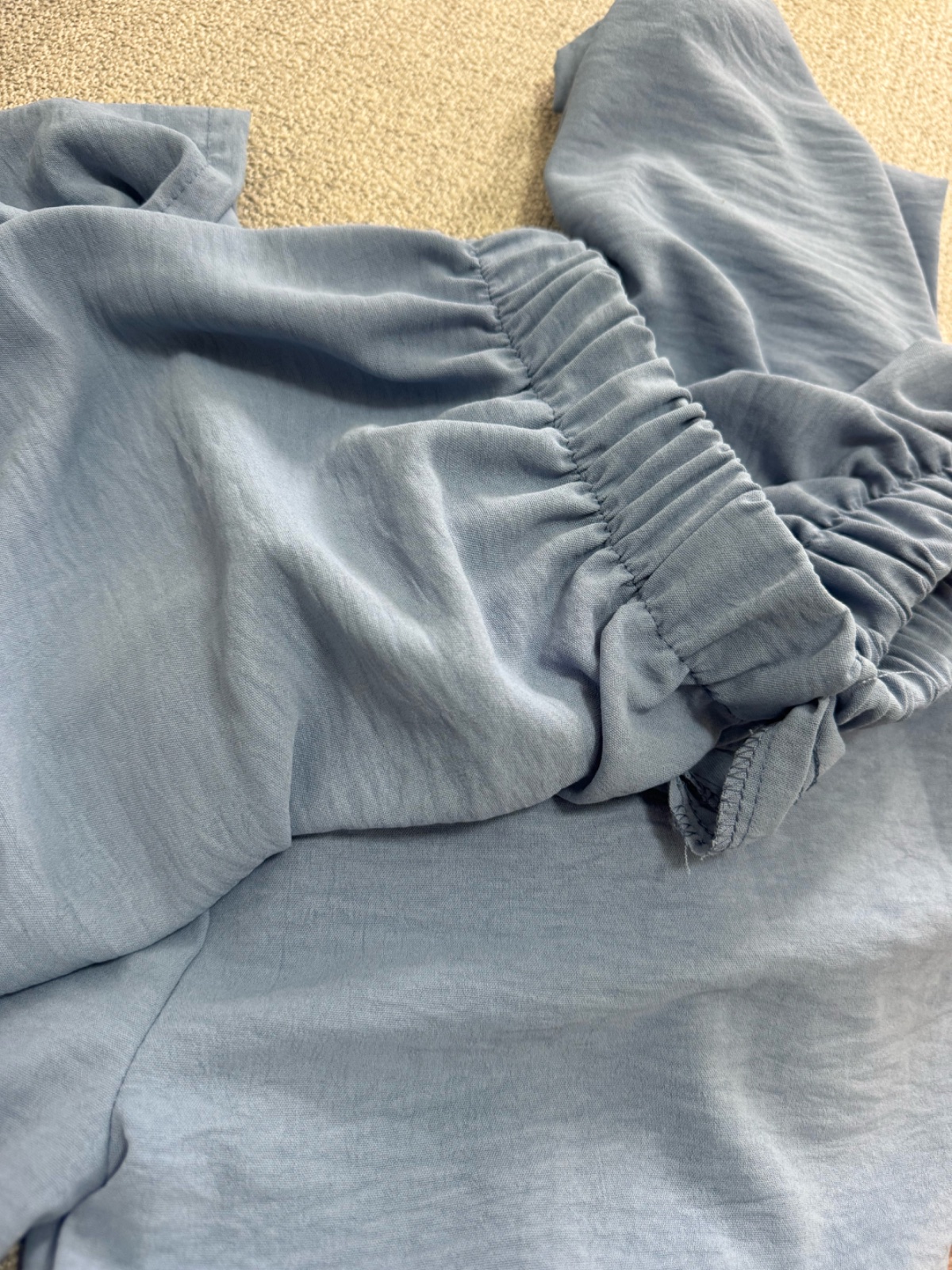 Pantallon large bleu 