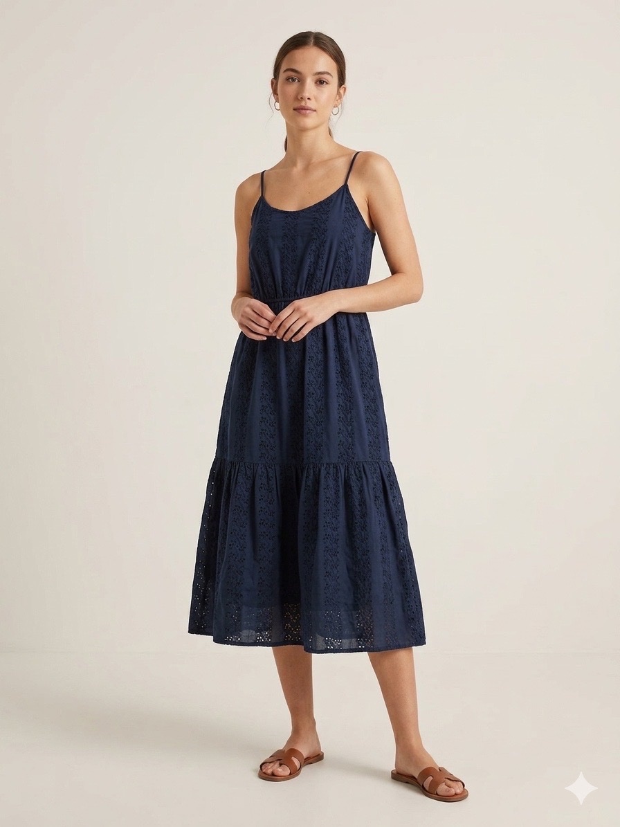 Robe en broderie anglaise