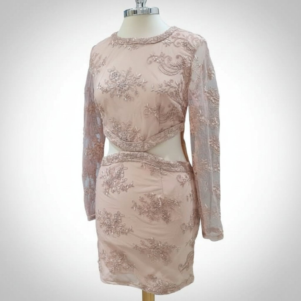 Robe 👗 couleur rose poudré