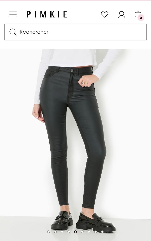 Pantalon en simili cuir Pimkie 