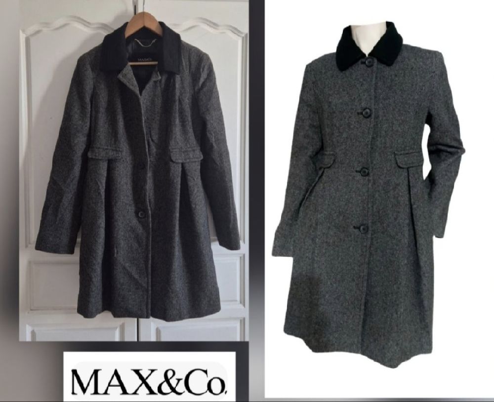 Magnifique manteau max&co by maxmara en laine mélangé tt neuf