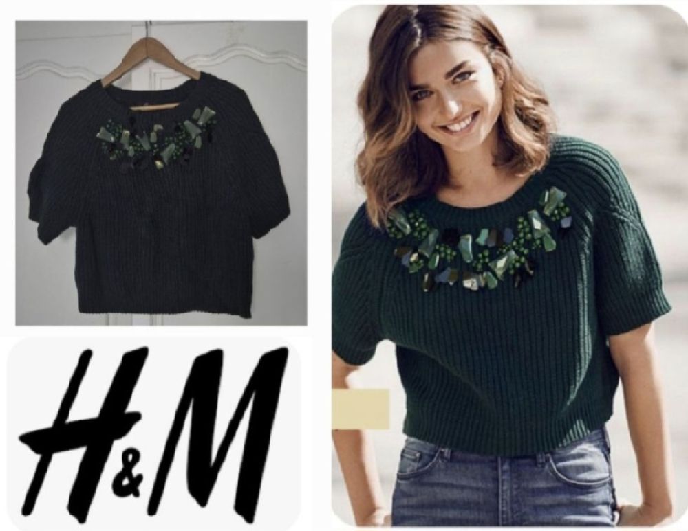 Très jolie pull h&m à perles 
