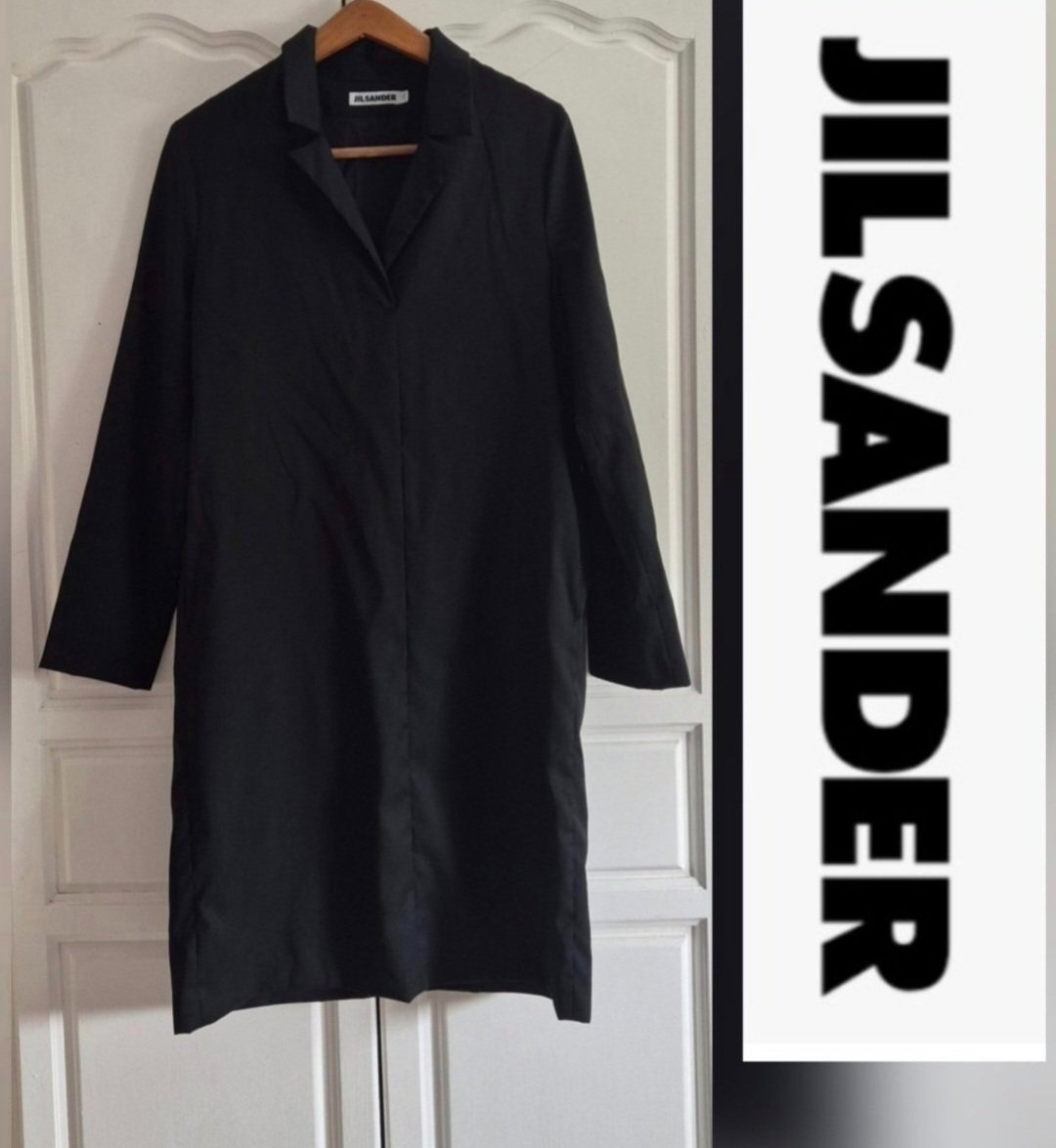 Sublime robe tunique jil sander authentique avec poche de cotêe