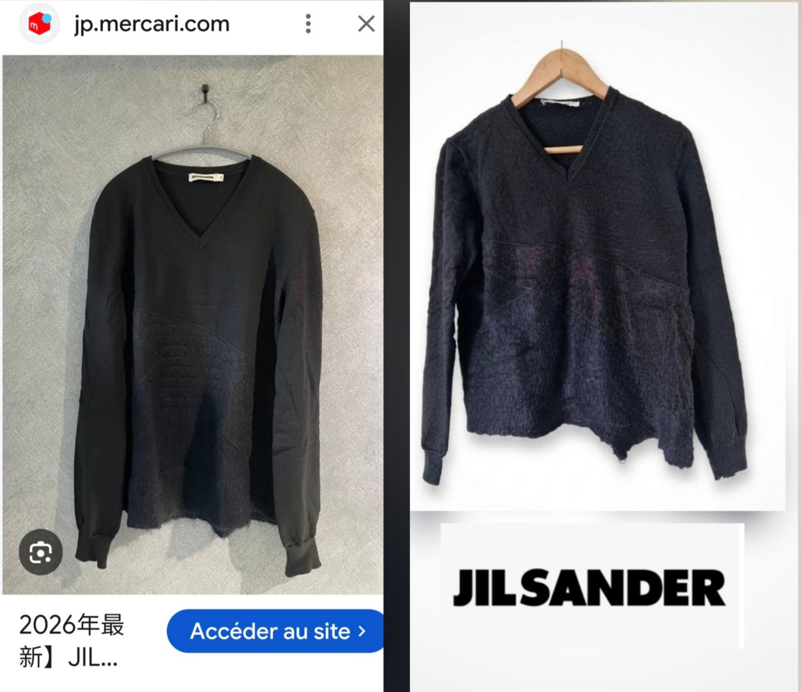 Sublime pull jil sander avec détails tt neuf