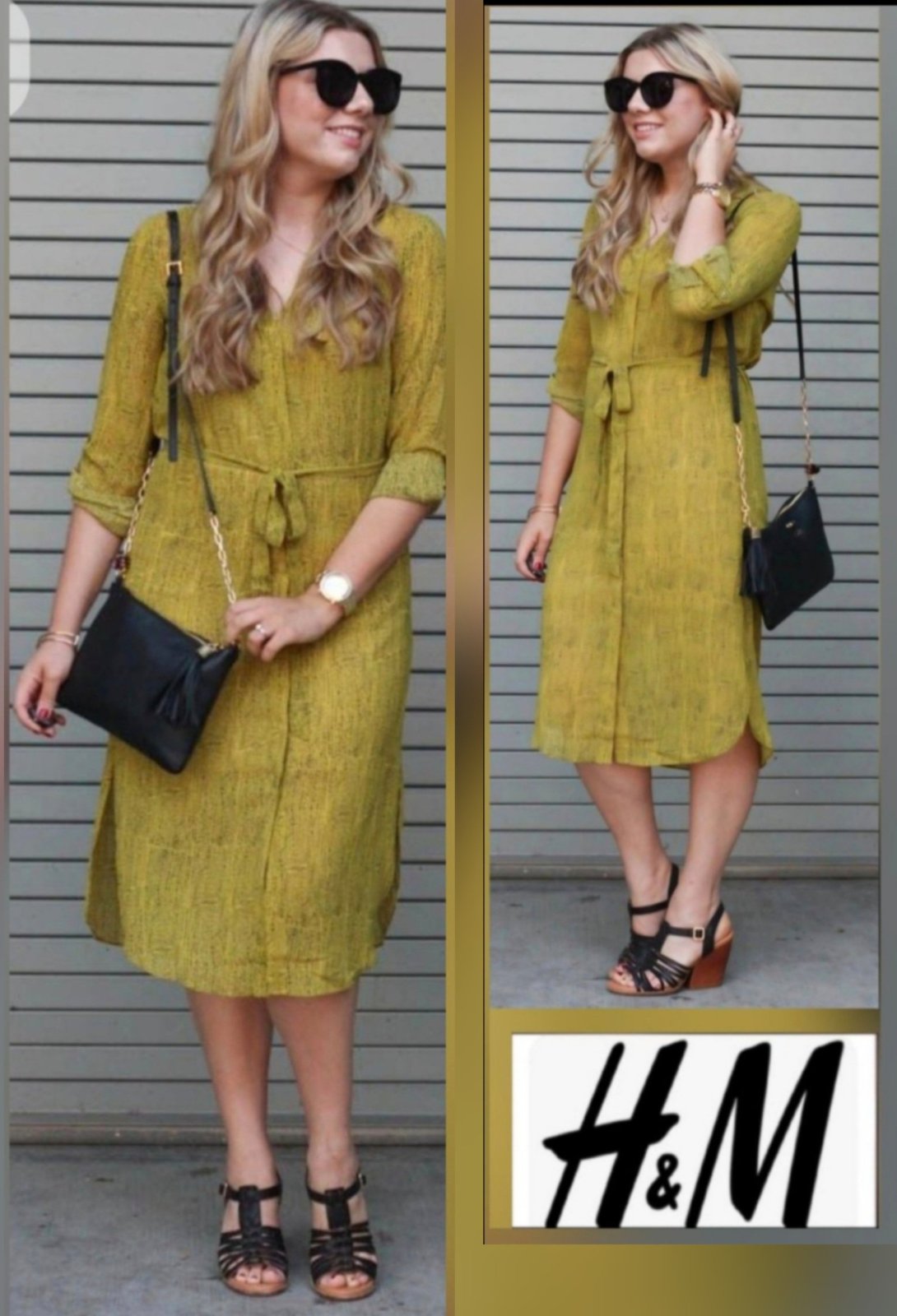 Jolie robe chemise h&m ceinturé neuf
