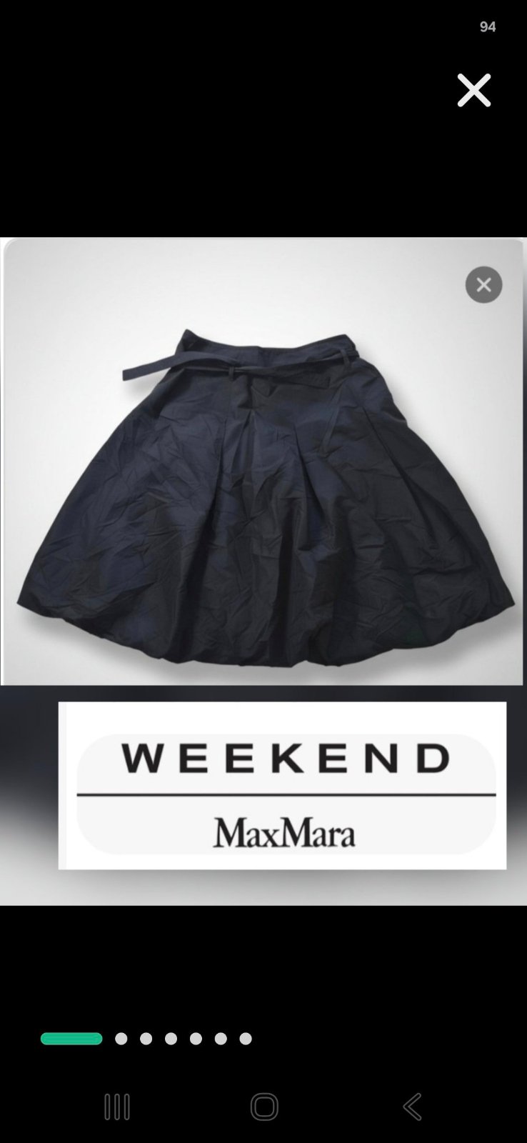 Magnifique jupe ballon ceinturé maxmara weekend euthantique tt neuf