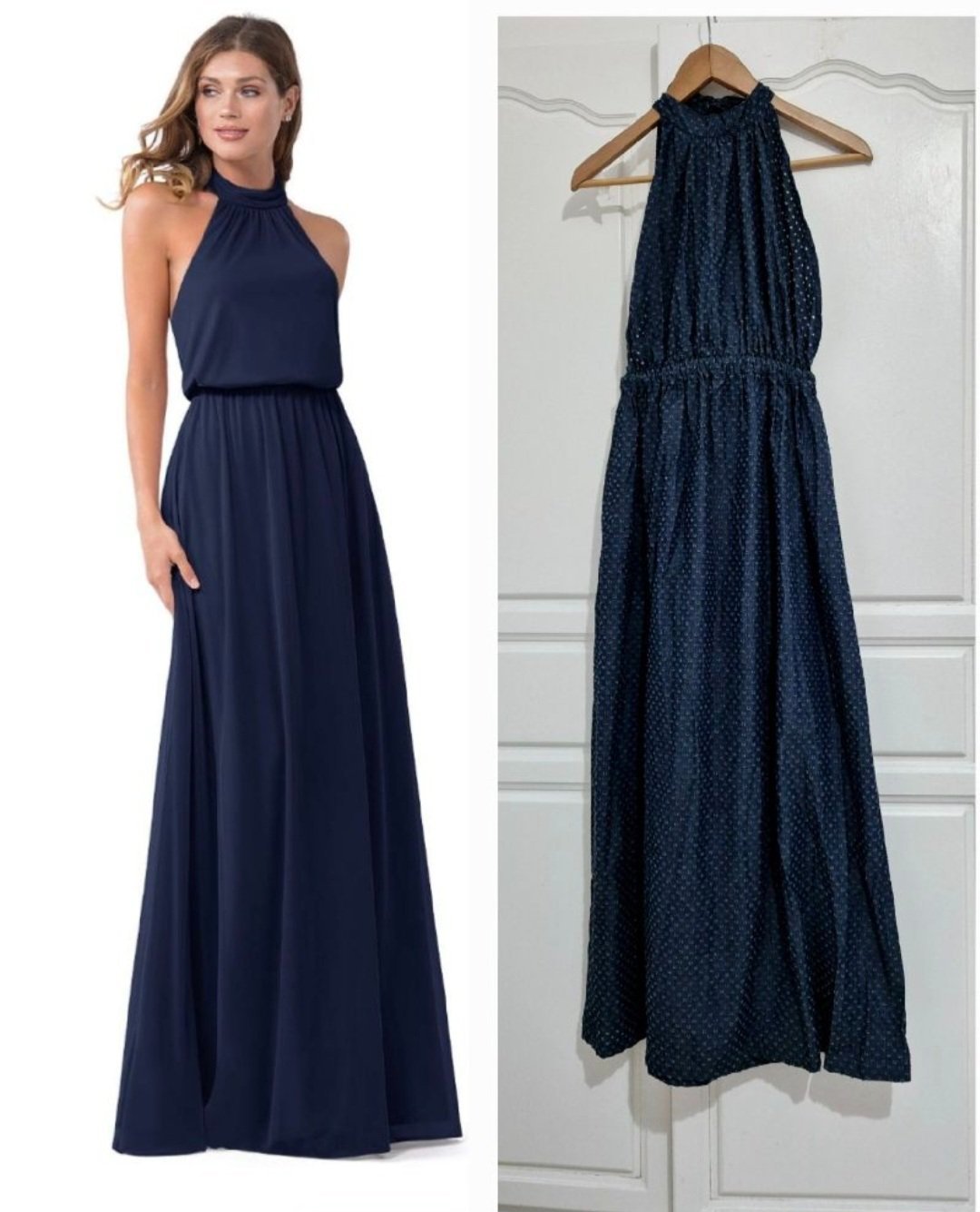 Magnifique robe longue dos nu avec détail to9tel